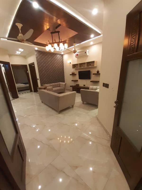 Luxury Furnished 10 Marla Upper Portion is Available For Rent in Overseas A Bahria Town Lahore 1