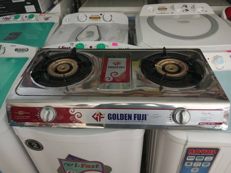 Golden Fuji 2 burner gas stove stainless steel 0