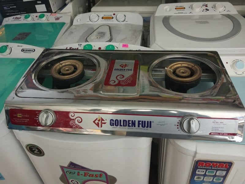 Golden Fuji 2 burner gas stove stainless steel 1