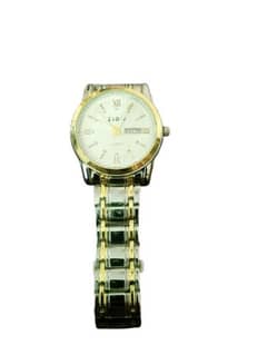 New condition box pack Mens watch golden and silver chen urgent sell