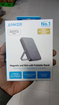 Anker MagGo Powerbank (5,000mah, 7.5w, Stand)  (A1618H11)