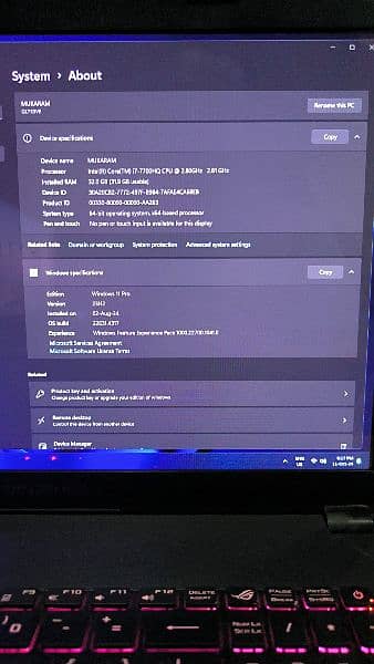 Republic of gamers laptop for sale 1