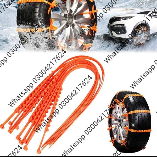 2pcs Snow Tire Chains Set Small cars for COROLA , CIVIC Cars  | 10