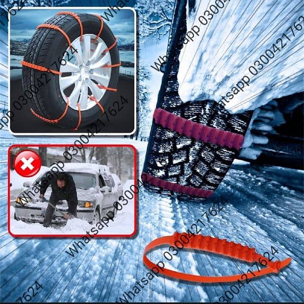 2pcs Snow Tire Chains Set Small cars for COROLA , CIVIC Cars  | 12