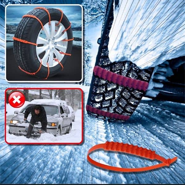 2pcs Snow Tire Chains Set Small cars for COROLA , CIVIC Cars  | 14