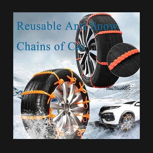 2pcs Snow Tire Chains Set Small cars for COROLA , CIVIC Cars  | 15