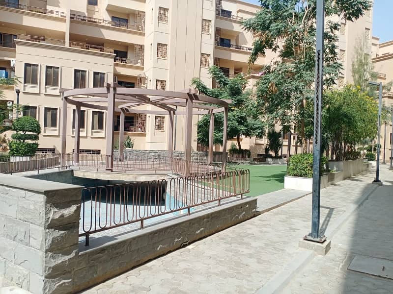 BRAND NEW 2 BED-DD FLAT AVAILABLE FOR SALE IN BOUNDARY WALL PROJECT FALAKNAZ PRESIDENCY MALIR KARACHI 9