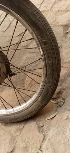 2rim fix tyre and tube. good condition.