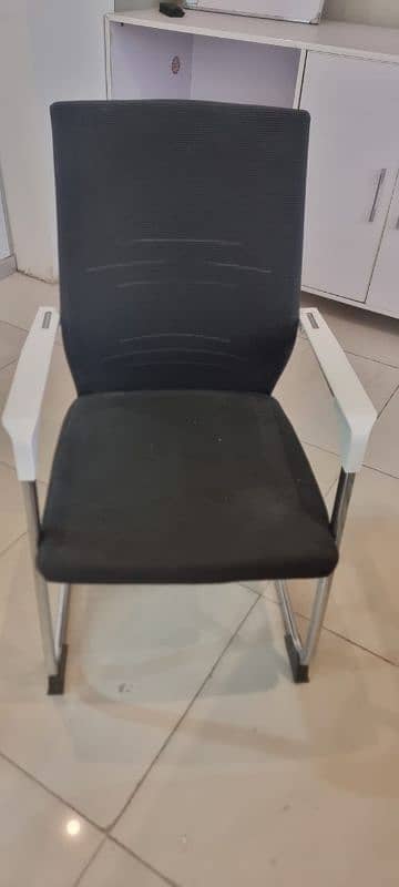 CEO office chair, table and guest chairs 4