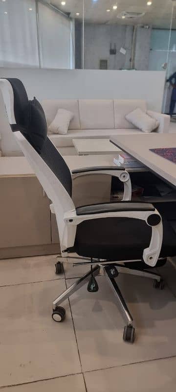 CEO office chair, table and guest chairs 8