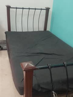 single bed with mattress