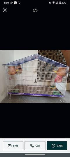 cage and breeding box double side door option for sale