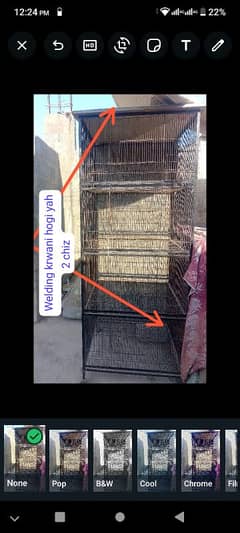 Bird's Cage/ Hen Cage/ 4 portion cage/ Big Cage/