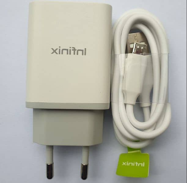 Infinix 18watt Fast charger with type c and (Micro USB cable) 0