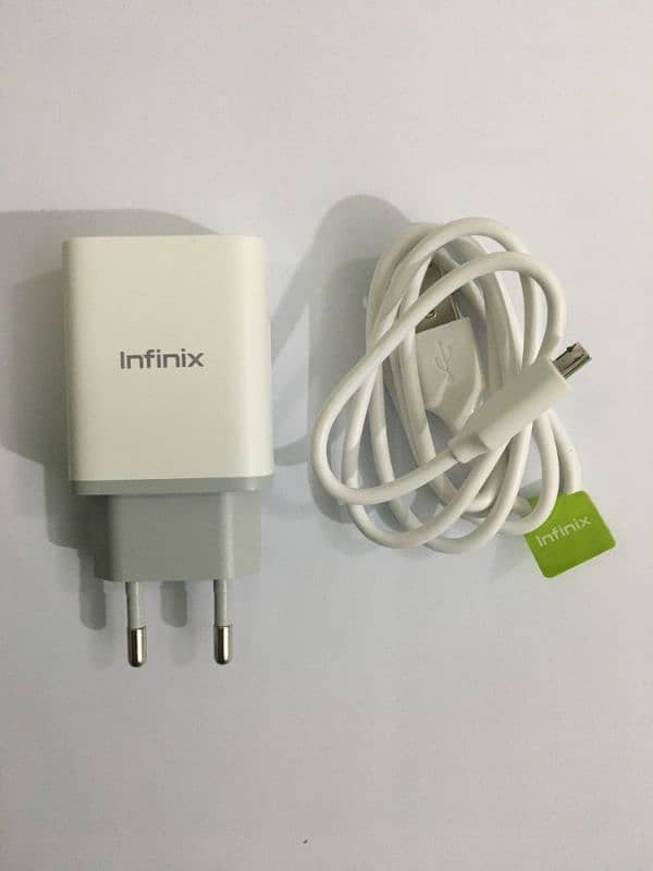 Infinix 18watt Fast charger with type c and (Micro USB cable) 7