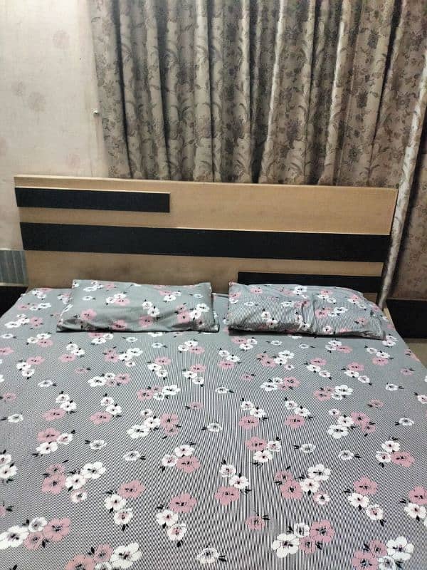 pure wood bed with original wooden colour with out mattress 0