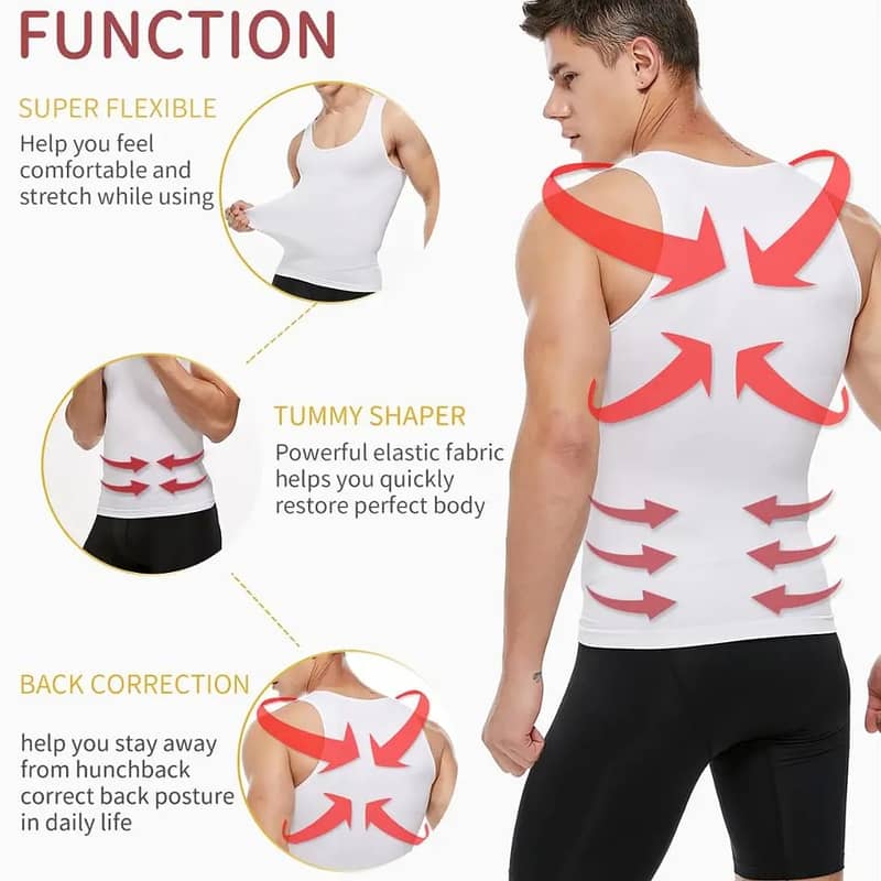 Slim N Lift Men Tummy Slimming Vest Men’s Slimming Shirt 2