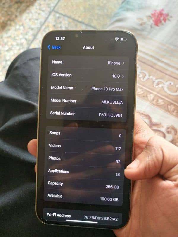 iPhone 13 pro max jv 256Gb 2