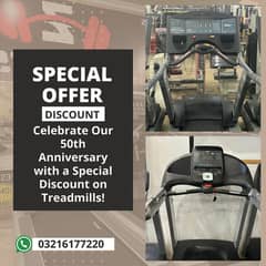 Celebrate Our 50th Anniversary with a Special Discount on Treadmills!