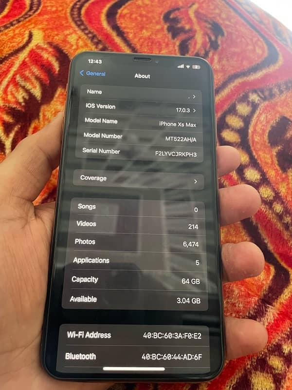 iphone xs max 64 gb Gold color Non pta 8