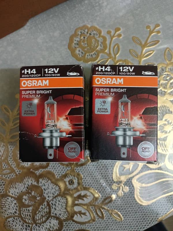 Osram bulb Germany made 100/90 watt H4 type for sale 1