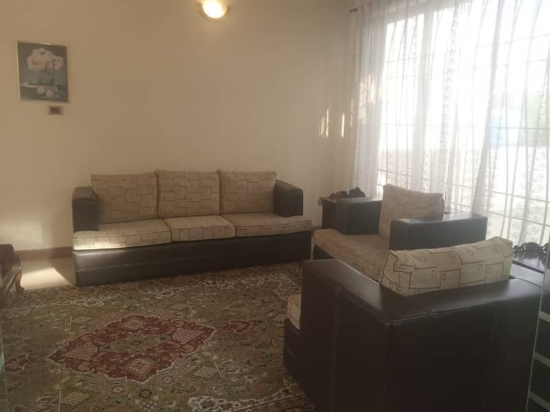 Semi Furnished 01 Kanal Beautiful Upper Portion Lower Portion Locked Available For Rent 0