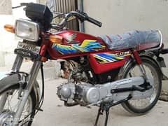 Honda CD 70 (2021) Model with file and smart Card.