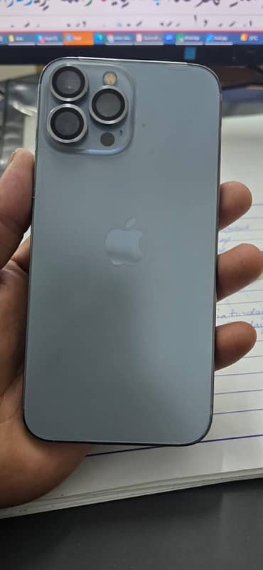 I Phone 13 pro max 256 gb PTA Approved physical dual 6