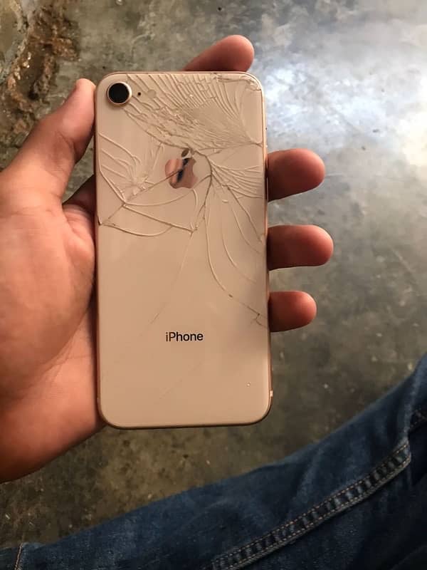 iphone 8 ha  64gb bag glass damige ha box bhi ha 3