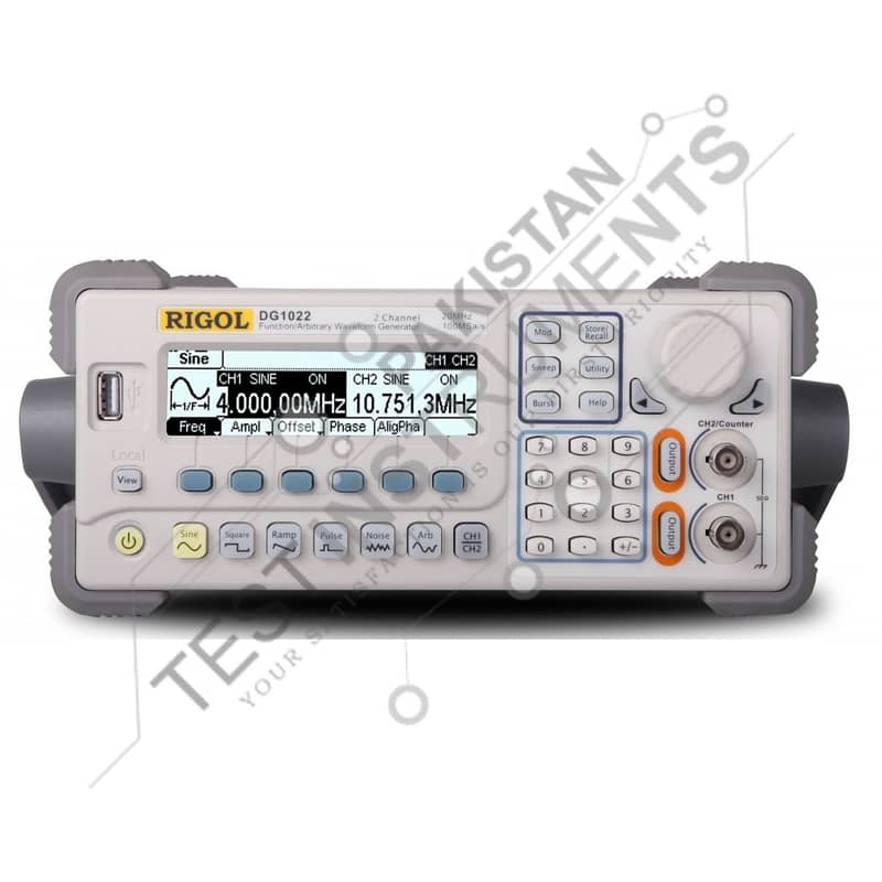 DG1022 RIGOL 2 channel, 20 MHz waveform generator In Pakistan 0