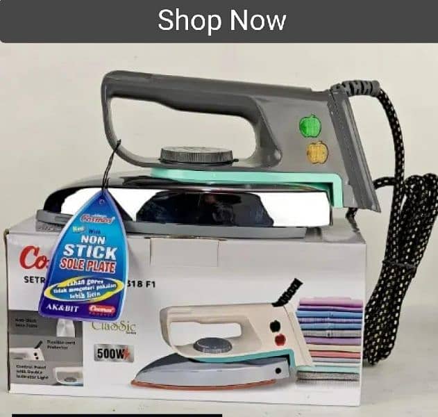 500 watts Temperature control iron. Cash On delivery 2