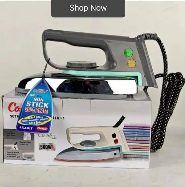 500 watts Temperature control iron. Cash On delivery 3