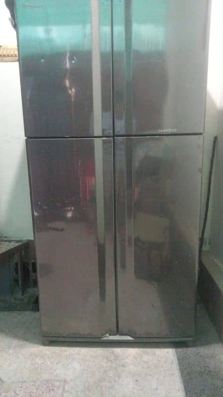 Selling used double door fridge 0