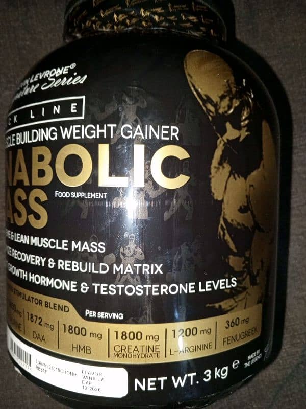 Anabolic Mass Gainer 3kg Weight 0