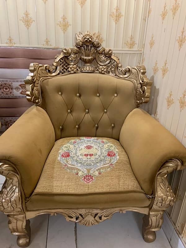 seater sofaa Golden color 2