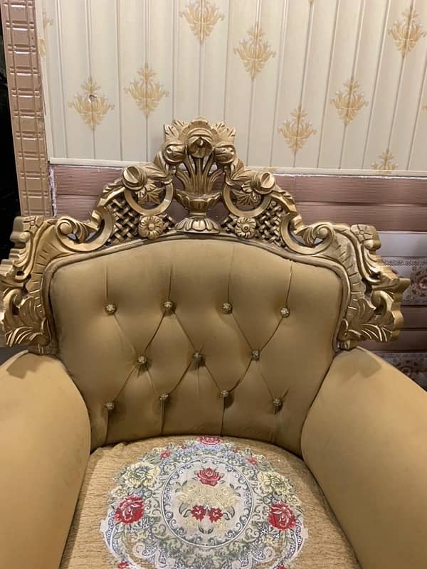 seater sofaa Golden color 3