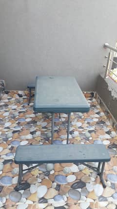 Out Door table with Benches