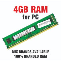 2 and 4 GB DDR 3 ram for sale[whats app no 03293705448]