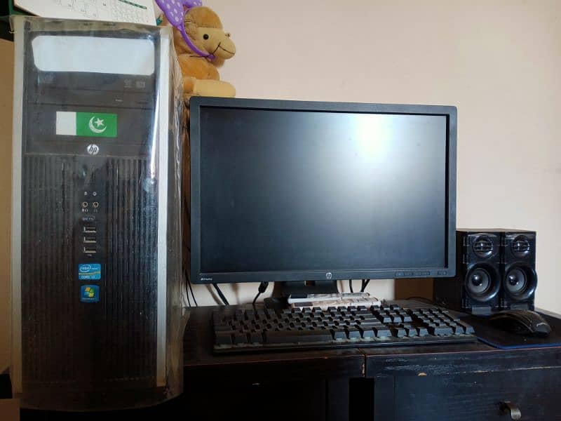 FULL PC SETUP HP MODEL ((LED, KEYBOARD,SPEAKER,MOUSE,PC)) 1