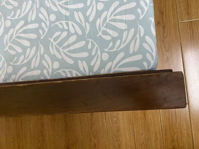 used king size wooden bed without side table for Rs 35000 2