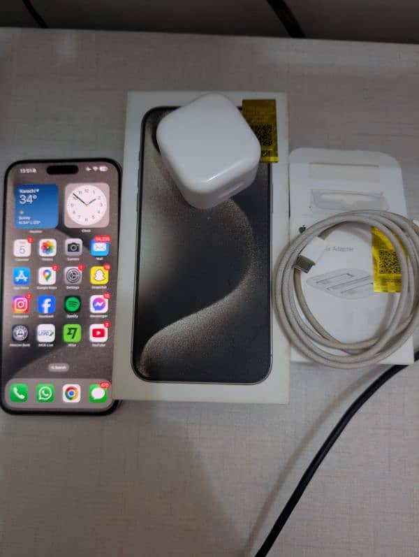 Iphone 15 Pro Max 256GB Official PTA Approved 0