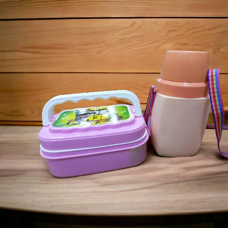 Kids School lunch box and bottle(FREE DELIVERY ALL OVER THE PAKISTAN) 4