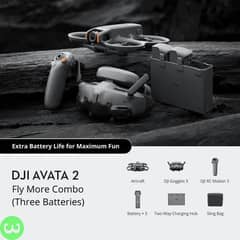 DJI Avata 2 Fly More Combo - 3 Batteries