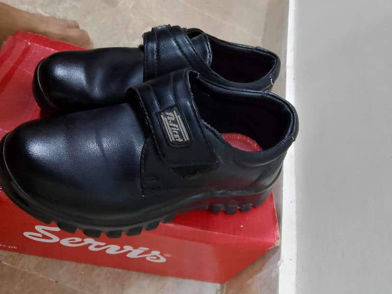 Black school shoes size 9 inches for 6 year boy 0