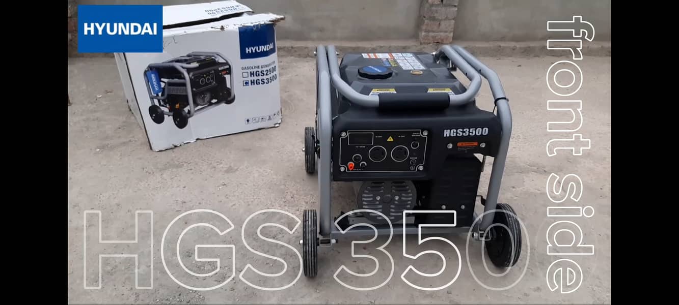 Hyundai Gasoline Self Start Generator  3KW & 3.5 KVA & 7.0 HP [HGS350 1