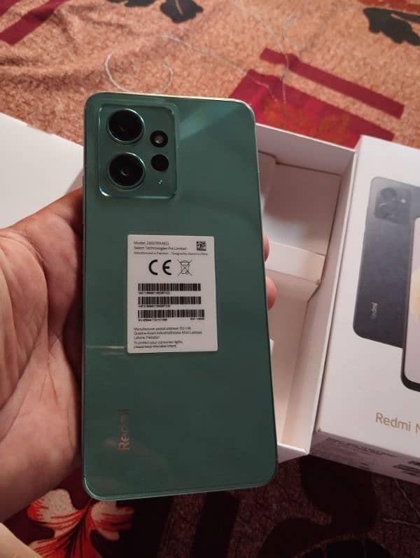 Urgent sale Xiaomi note 12 campalet box 8/128 with warranty 1