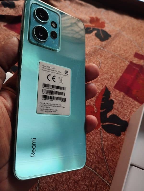 Urgent sale Xiaomi note 12 campalet box 8/128 with warranty 3