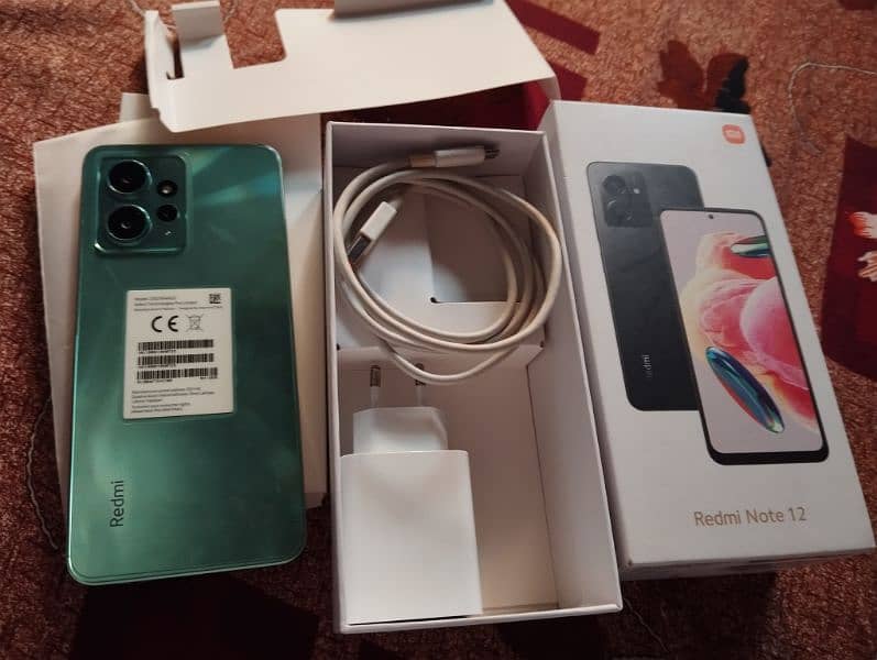 Urgent sale Xiaomi note 12 campalet box 8/128 with warranty 12