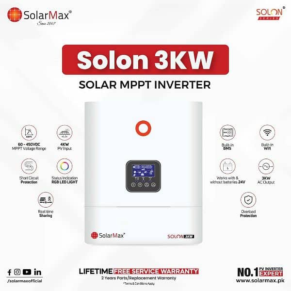 Solon 3kw pv 4kw hybrid inverter 0