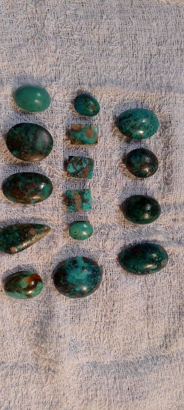 Natural Feroza (Turquoise) For Rings 1